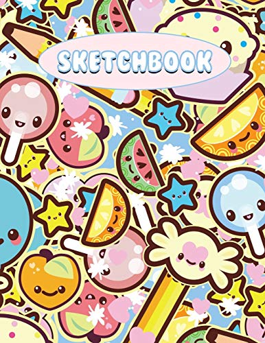 Kawaii Sketchbook, Cute Sketchbook, Pastel Sketchbook, Coptic