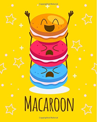 9781724799265: Cute Macaroon Notebook | Cute Food | College Ruled: 150 Pages - 7.5x9.25 | Creative Artist Gifts | Entrepreneur Notebook | Cute Notebook | Colorful Art | Student Gift