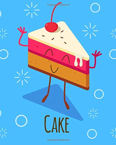 9781724800534: Cute Strawberry Cake with Cherry Notebook: Cute Food | College Ruled | 150 Pages - 7.5x9.25 | Creative Artist Gifts | Entrepreneur Notebook | Cute Notebook | Colorful Art | Student Gift