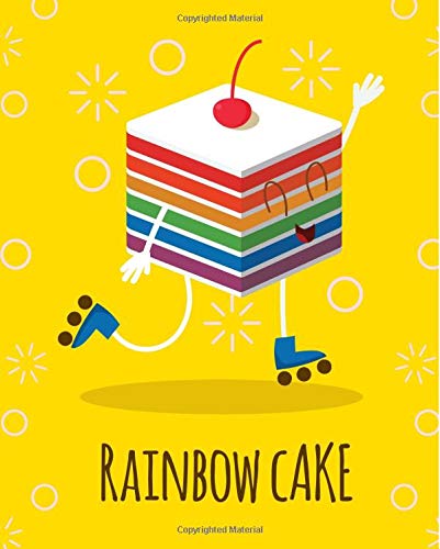 9781724801883: Cute Rainbow Cake with Cherry Notebook | Cute Food | Wide Ruled: 150 Pages - 7.5x9.25 | Creative Artist Gifts | Entrepreneur Notebook | Cute Notebook | Colorful Art | Student Gift