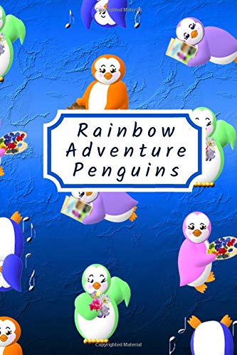 Stock image for Rainbow Adventure Penguins Notebook: Medium College-Ruled Notebook, 140-page, Lined, 6 x 9 in (15.2 x 22.9 cm) for sale by Revaluation Books