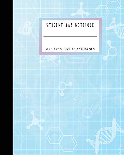 9781724847027: Student Lab Notebook: Primary Record 110 Pages, 8" x 10" Lab Journal Log Book Grid, Graph 1/4 inch Square Paper, Biology Laboratory Notebook for ... Books Science Math Chemistry) (Volume 5)