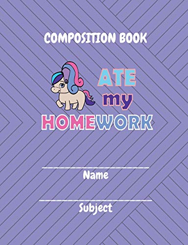 9781724887139: Composition Book: My Pony ate my Homework