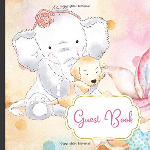 Stock image for Guest Book: Elephant Guest Book Includes Gift Tracker and Picture Pages For a Lasting Memory Keepsake: Volume 1 (Elephant Birthday Party . Party Supplies,Baby Elephant Party Supplies) for sale by Revaluation Books