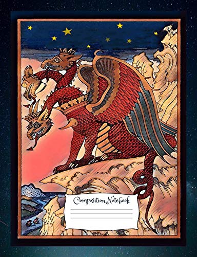 Imagen de archivo de Dragon Composition Notebook: Standard size vintage fantasy art cover composition notebook / Journal 150 lined college ruled pages, serpent medieval a la venta por GreatBookPrices