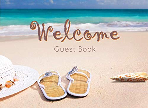 

Guest Book for Vacation Home, Beach Edition: 8.25 x 6 inch size Guest Log Book for Vacation Rental, Airbnb, VRBO and more