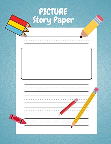 Beispielbild fr Picture Story Paper: For Kinder-3rd Grade, Boys & Girls 100 Pages 7.44 X 9.69, Measured Top Space for Title, Picture Box for Drawings and I zum Verkauf von ThriftBooks-Dallas