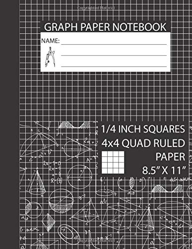 Imagen de archivo de Graph Paper Notebook 8.5 x 11 1/4 Inch Squares: Graph Paper Notebook 1/4 Inch Squares, Squared Graphing Paper, Graph Paper Composition Book, Squared . Ruled Composition Book, Large Size: Volume 2 a la venta por Revaluation Books