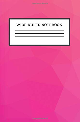 Stock image for Wide Ruled Notebook: Pink Geometric Pattern Girls Elementary School Wide Ruled 100 Lined Pages (6"x9") Composition Style Book: Volume 4 for sale by Revaluation Books