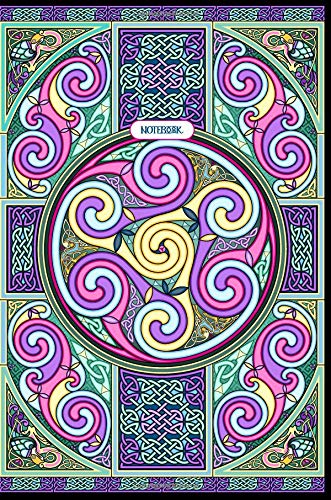 Stock image for Wheel of Celtia Notebook: bright color theme, 6"x9" lined notebook with Celtic details for sale by Revaluation Books