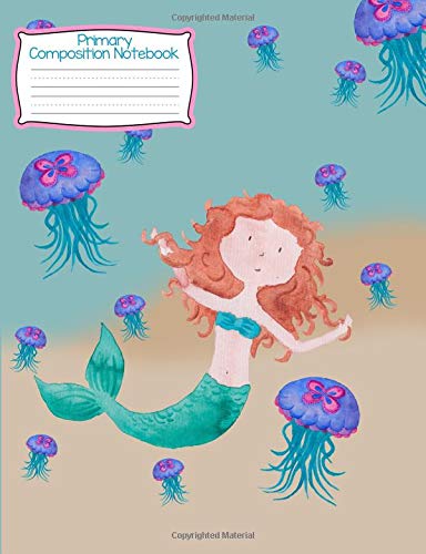 Stock image for Primary Composition Notebook: Standard grade K-2 mermaid notebook. 120 Dotted mid line handwriting paper & picture space. Personalized name for girls kindergarten 1st 2nd 3rd grades. Vol 14 for sale by Revaluation Books