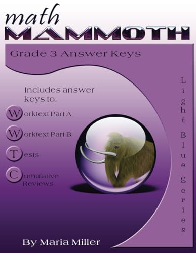 Stock image for Math Mammoth Grade 3 Answer Keys for sale by Wonder Book