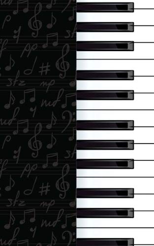 Imagen de archivo de Notebook: Piano Keyboard (Small 5x8, College Ruled) a la venta por ThriftBooks-Atlanta