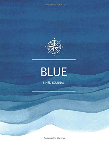 Imagen de archivo de Blue Lined Journal: Classic Lined Notebook Blue - Blue Wave Watercolor - Blue Notebook Wide Rule, Ruled Notebook Blue, Cahier Journal Blue, Extra . Cover: Volume 10 (Classic Ruled Notebook) a la venta por Revaluation Books