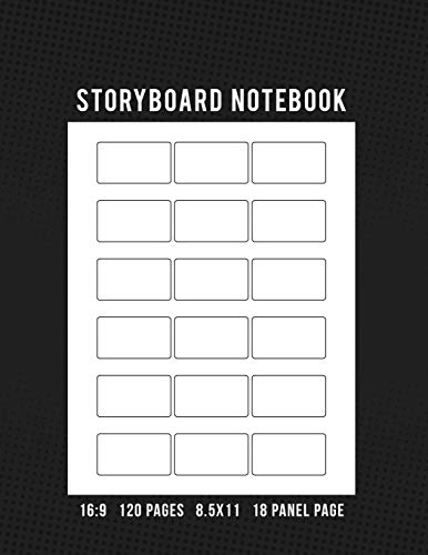 Stock image for Storyboard Notebook 16:9 120 Pages 8.5x11 18 Panel Page: Storyboard Thumbnail Sketchbook for Animators, Directors, Filmmakers, Storyboard Artist, TV Producers, Previs Artist, & Cinematographer for sale by SecondSale