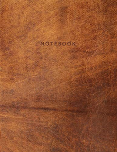 9781726680097: Notebook: Beautiful light brown leather style | 150 College-ruled lined pages 8.5 x 11 (Leather collection)