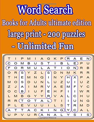 Immagine dell'editore per Word Search books for adults ultimate edition large print - 200 puzzles - unlimi: Are you ready to rise to wordsearch challenge ? Hope you enjoy with this venduto da Revaluation Books