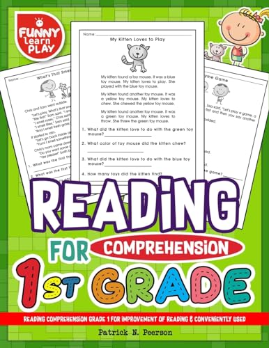 Stock image for Reading Comprehension Grade 1 for Improvement of Reading & Conveniently Used: 1st Grade Reading Comprehension Workbooks for 1st Graders to Combine Fun . (Reading Comprehension Grade 1, 2, 3 Series) for sale by -OnTimeBooks-