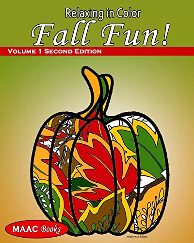 Imagen de archivo de Relaxing in Color Fall Fun: Coloring Book for Adults a la venta por Lucky's Textbooks