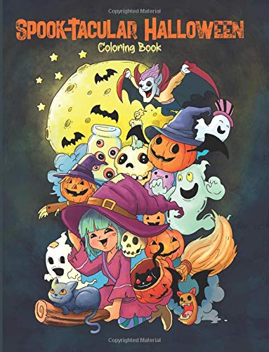 Beispielbild fr Spook-Tacular Halloween - Coloring Book: A Fun Coloring Book for Adults and Kids (Coloring Gifts for Women, Boys and Girls) zum Verkauf von Half Price Books Inc.