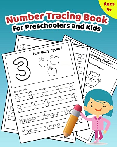 

Number Tracing Book for Preschoolers and Kids: Learn How to Write and Count Numbers 1 - 10 with Lots of Fun Games and Activities