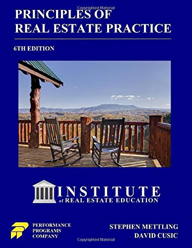 Stock image for Principles of Real Estate Practice - Institute of Real Estate Education for sale by The Book Garden