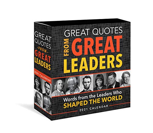 2021 Great Quotes from Great Leaders Boxed Calendar  365 Inspirational Quotes From Leaders Who Shaped the World  Daily Calendar  Desk Gift for Him  Office Gift for Her 