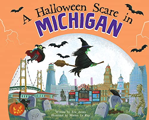 Imagen de archivo de A Halloween Scare in Michigan: A Trick-or-Treat Gift for Kids a la venta por SecondSale