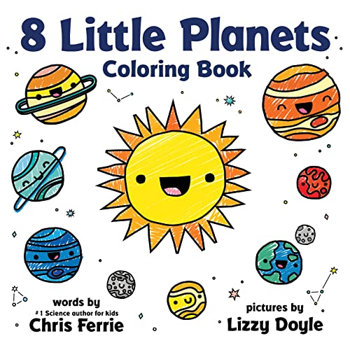 Imagen de archivo de 8 Little Planets Coloring Book: A Solar System Coloring Book for Toddlers and Kids a la venta por Book Deals