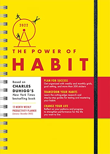9781728240251: 2022 Power of Habit Planner: A 12-Month Productivity Organizer to Master Your Habits and Change Your Life (Weekly Motivational Personal Development Planner with Habit Trackers and Stickers)