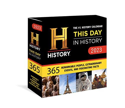 2023 History Channel This Day in History Boxed Calendar  365 Remarkable People  Extraordinary Events  and Fascinating Facts  Daily Calendar  Office Desk Gift   Moments in HISTORY    Calendars 