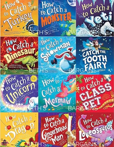 Stock image for How to Catch A 12 Book Set: Dinosaur, Snowman, Toothfairy, Unicorn, Mermaid, Class Pet, Dragon, Gingerbread Man, Liveosaurus, Turkey, Yeti, Monster for sale by SecondSale