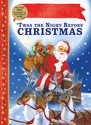 Beispielbild fr Twas the Night Before Christmas Personalized Book with Stickers zum Verkauf von Half Price Books Inc.