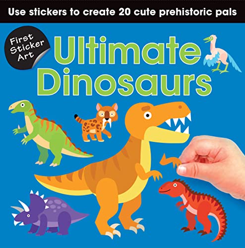 Stock image for First Sticker Art: Ultimate Dinosaurs: Color By Stickers for Kids, Make 20 Pictures! (Independent Activity Book for Ages 3+) for sale by Red's Corner LLC