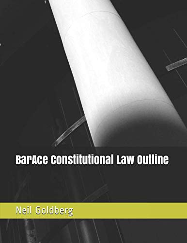 Imagen de archivo de BarAce Constitutional Law Outline a la venta por Revaluation Books