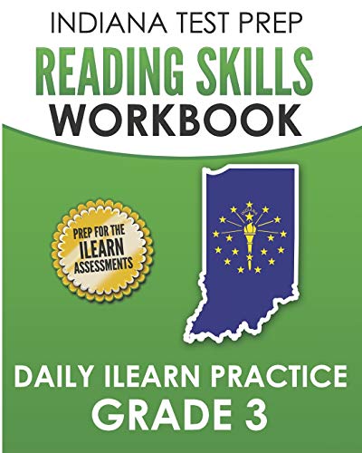9781728754093: INDIANA TEST PREP Reading Skills Workbook Daily ILEARN Practice Grade 3: Practice for the ILEARN English Language Arts Assessments