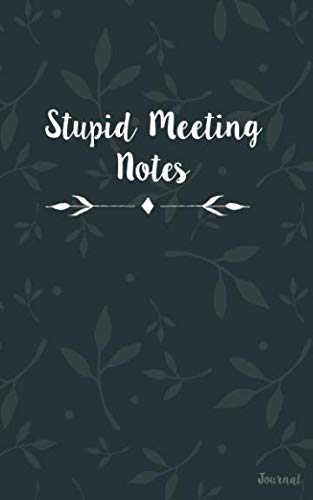 Beispielbild fr Stupid Meeting Notes Journal: Blank and Lined Pages zum Verkauf von Revaluation Books