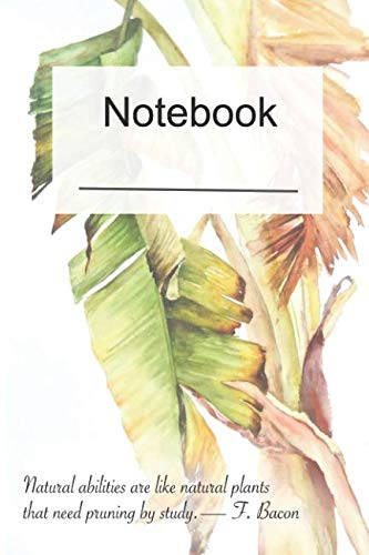 Stock image for Notebook: Journal, Diary, 100 pages, 6x9 inches, watercolor plant print cover (Watercolor Plants) for sale by Revaluation Books