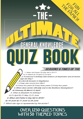 9781728992709: The Ultimate General Knowledge Quiz Book: 50 themed topics with 1250 multiple choice questions
