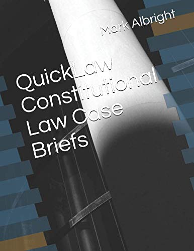 Imagen de archivo de QuickLaw Constitutional Law Case Briefs a la venta por Revaluation Books