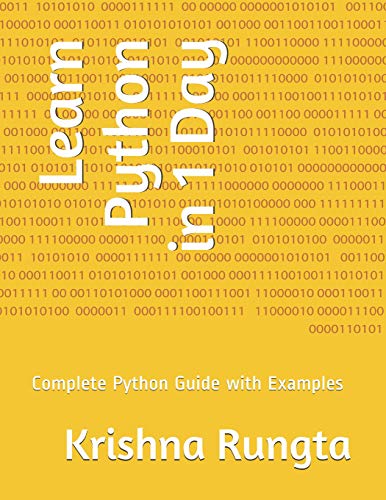 9781729235584: Learn Python in 1 Day: Complete Python Guide with Examples