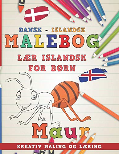 Stock image for Malebog Dansk - Islandsk I lær islandsk for børn I Kreativ maling og læring (Lære sprog) (Danish Edition) [Soft Cover ] for sale by booksXpress