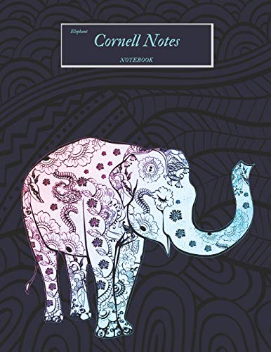 Imagen de archivo de Elephant Cornell Notes Notebook: Blank composition book of systematic method outline composed of notebook with column and line format [Soft Cover ] a la venta por booksXpress