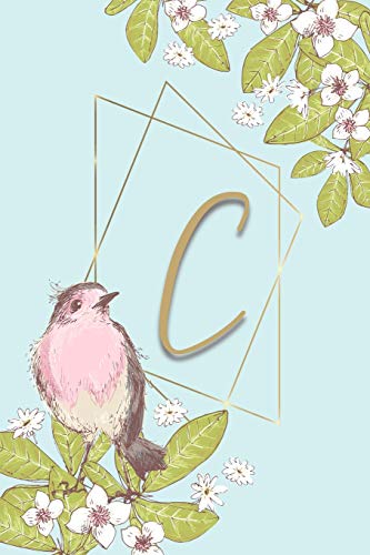 Stock image for C: Personalized Initial Journal Bird Design Notebook for Women and Girls with Monogram [Soft Cover ] for sale by booksXpress