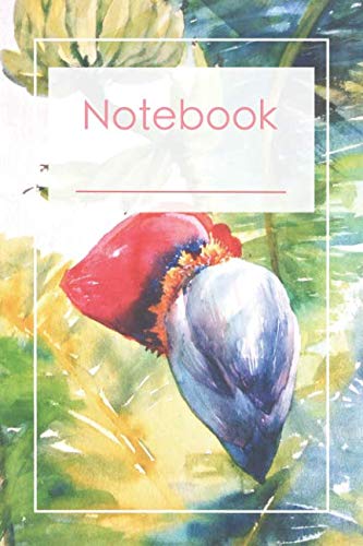 Stock image for Notebook: Journal, Diary, 100 pages, 6x9 inches, watercolor plant print cover (Watercolor Plants) for sale by Revaluation Books