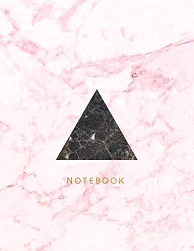 9781730966897: Notebook: Beautiful pink and black graphic style marble look with gold lettering | 150 College-ruled lined pages 8.5 x 11 (Graphic marble collection)