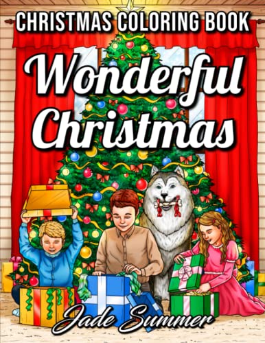 Stock image for Wonderful Christmas: An Adult Coloring Book with Charming Christmas Scenes and Winter Holiday Fun (Christmas Coloring Books) for sale by Decluttr