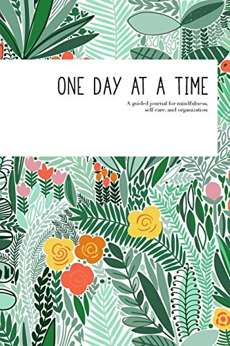 Imagen de archivo de One Day at a Time: a guided journal for mindfulness, self-care, and organization (in jade floral) a la venta por Jenson Books Inc