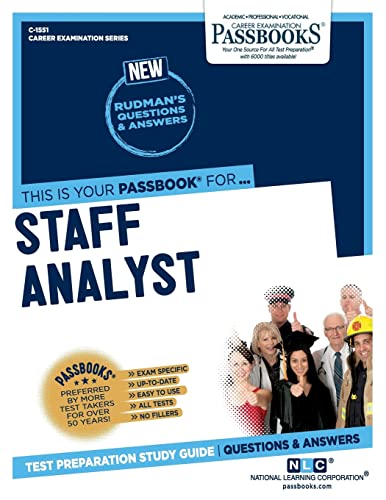 9781731815514: Staff Analyst: Passbooks Study Guide (Career Examination, 1551)