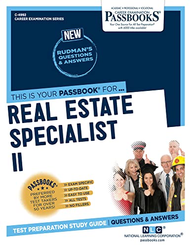 Imagen de archivo de Real Estate Specialist II (C-4992): Passbooks Study Guide (4992) (Career Examination Series) a la venta por GF Books, Inc.